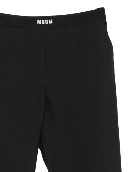 Pantaloni Msgm cu autograf negru