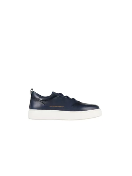 Sneakersy Alexander Smith skórzane niebieskie