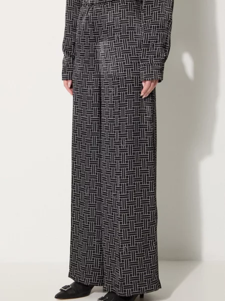 Брюки Kenzo с высокой посадкой черные