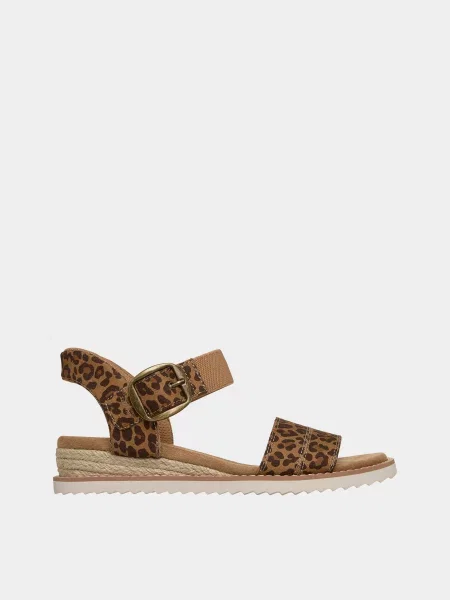 Босоніжки Skechers DESERT KISS текстиль коричневий