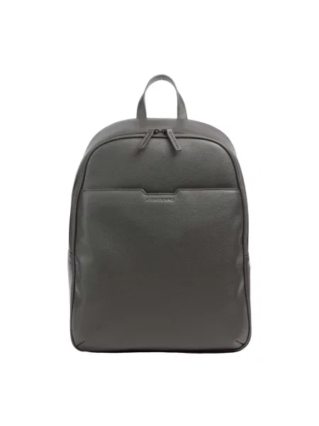 Torba Armani Exchange skórzana brązowa
