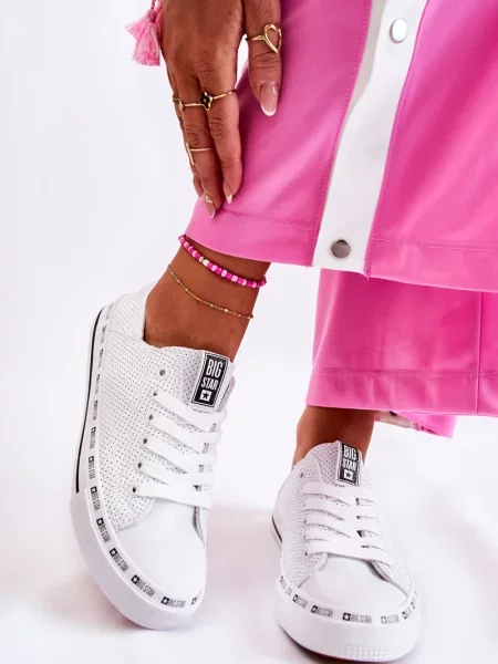 Trampki Big Star Shoes ażurowe białe