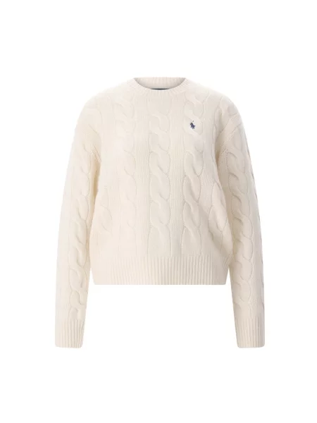 Sweter Ralph Lauren wełniany beżowy