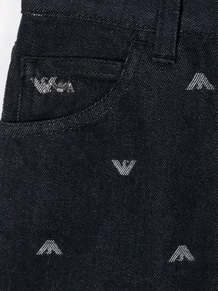Dětské kraťasy Emporio Armani modré