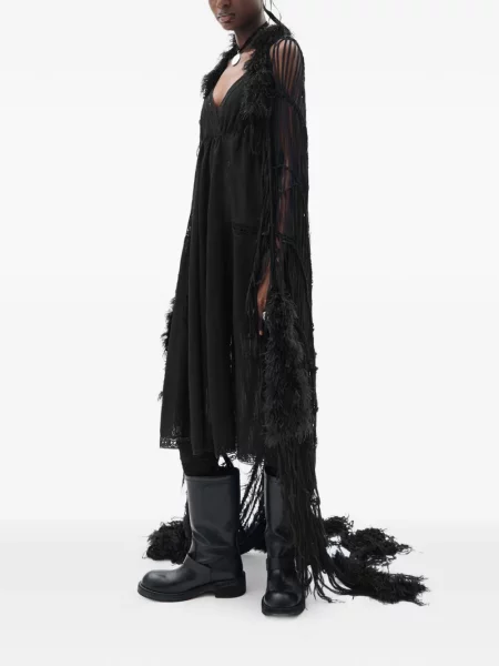 Rochie midi Ann Demeulemeester negru