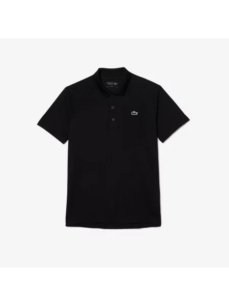 Lacoste Koszulka Polo Sport Z Oddychającym Odpornym Na Bieganie Materiałem Interlock czarna