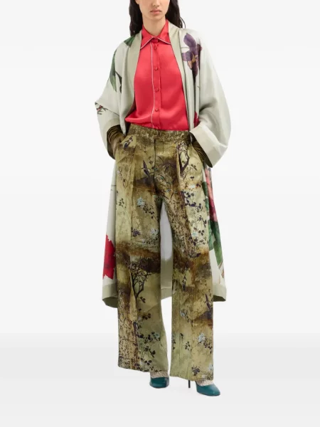 Pantaloni Pierre-louis Mascia cu imagine verde
