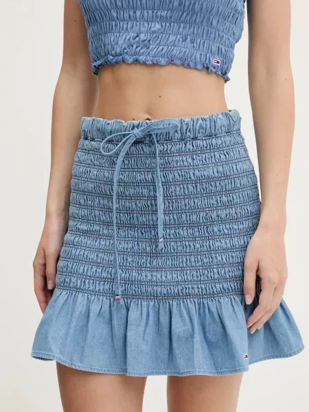 Tommy Jeans Мини пола син