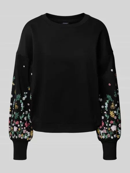 Bluza o kroju regular fit z mieszanki bawełny model ‘BROOKE’ Only czarna