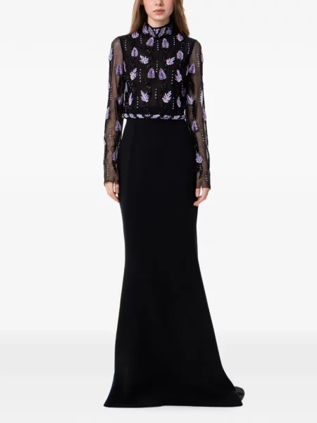 Rochie maxi Dina Melwani negru