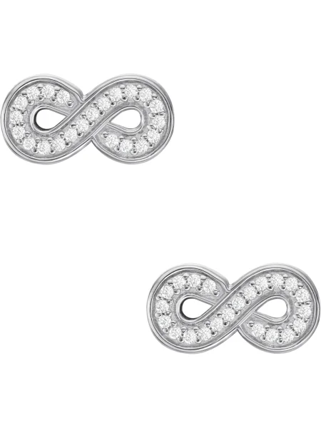 FOSSIL Uhani srebrna