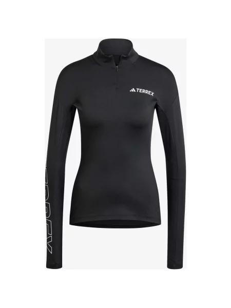 Koszulka rowerowa adidas Terrex Xperior Half Zip długi rękaw M czarny