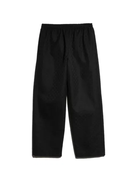 Pantaloni Gucci din jacard alergare negru