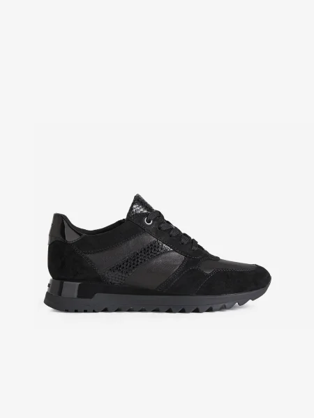 Pantofi Geox din piele de căprioară negru
