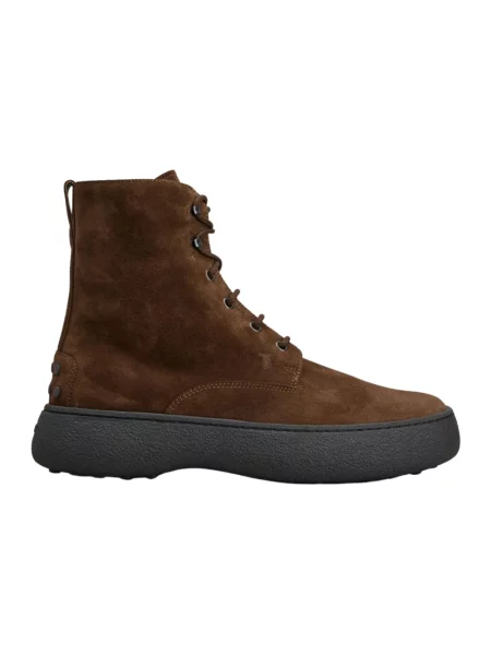 Botki Tod's skórzane brązowe