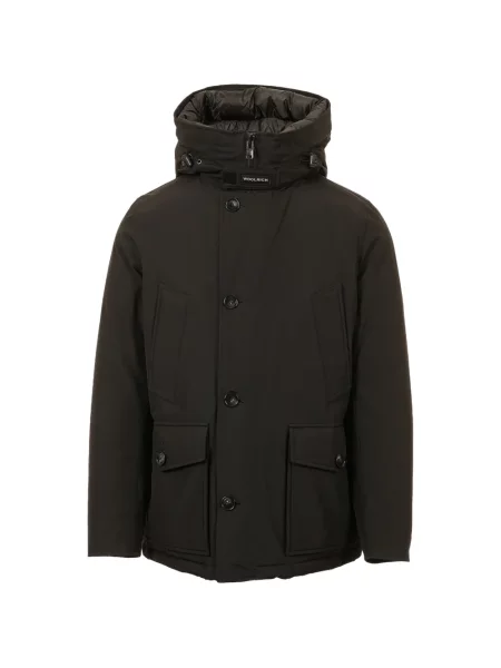 Geacă Woolrich cu glugă negru