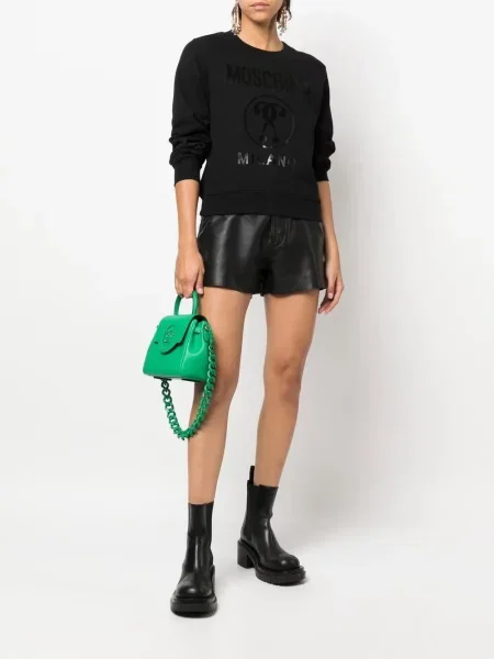 Hanorac Moschino cu imagine negru
