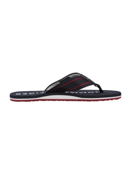 TOMMY HILFIGER Japanke mornarsko / crvena / bijela plava