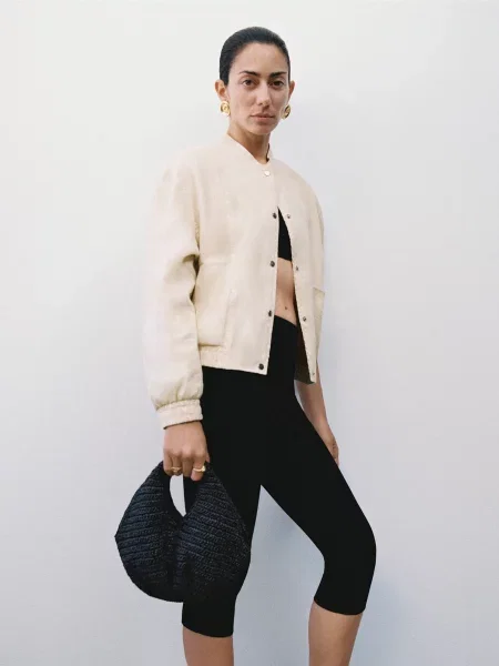 MANGO Легінси чорний