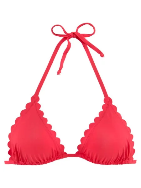 LASCANA Bikini zgornji del Scallop' rdeča