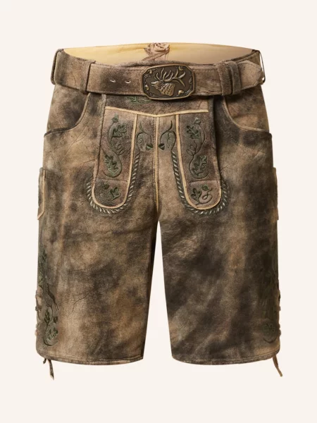 Spieth & Wensky Spodnie Skórzane W Stylu Ludowym Botwin braun