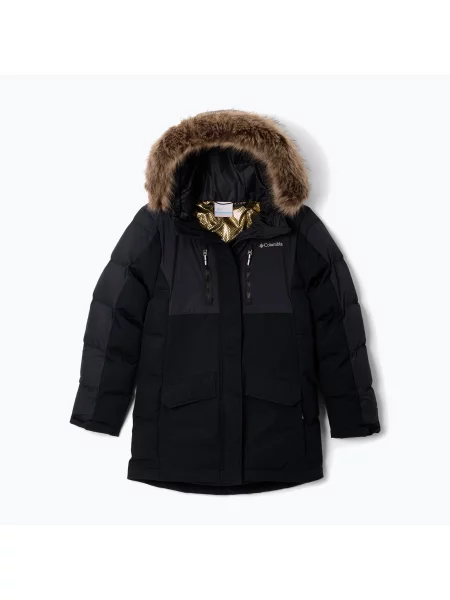 Gyerek bélelt dzseki Columbia Girl's Marquam Peak Fusion II black. Méret: M fekete