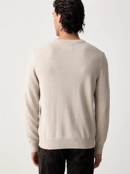 Marc O'Polo pulóver férfi gyapjú hozzáadásával bézs