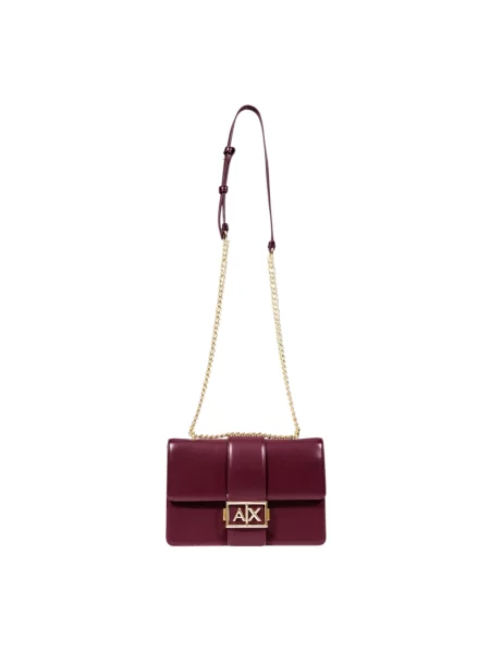 Torebka skórzana Armani Exchange skórzana żółta