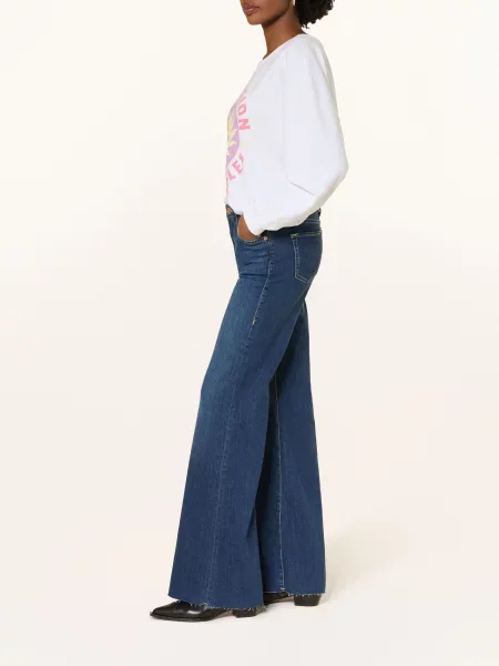 True Religion Zvonové Džíny Mija mid blue modré