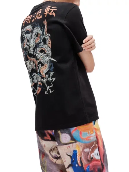 Tricou Endless Joy cu imagine negru