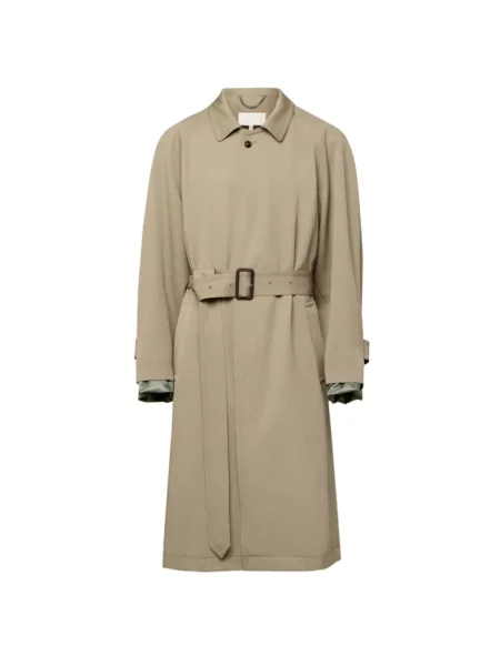 Trencz Maison Margiela wełniany beżowy