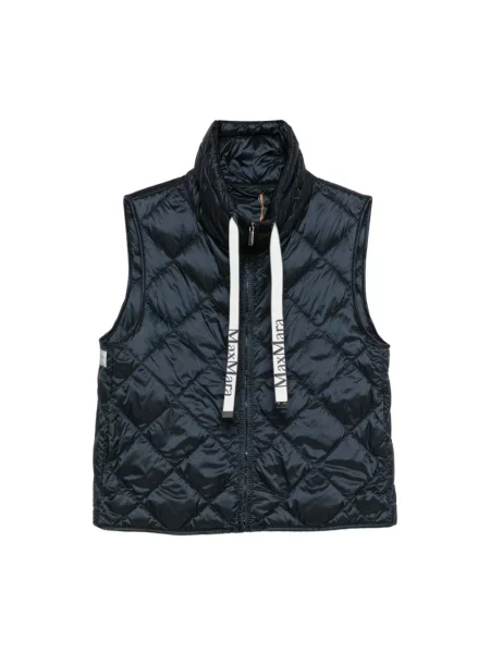 Pikowana kamizelka Max Mara niebieska