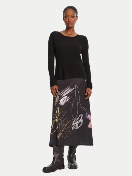 Desigual Vsakodnevna obleka Kala črna