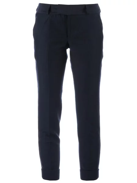 Spodnie Kolor o krotszym kroju niebieskie