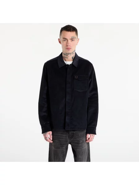 Риза FRED PERRY Corduroy Overshirt Navy M тъмносиньо