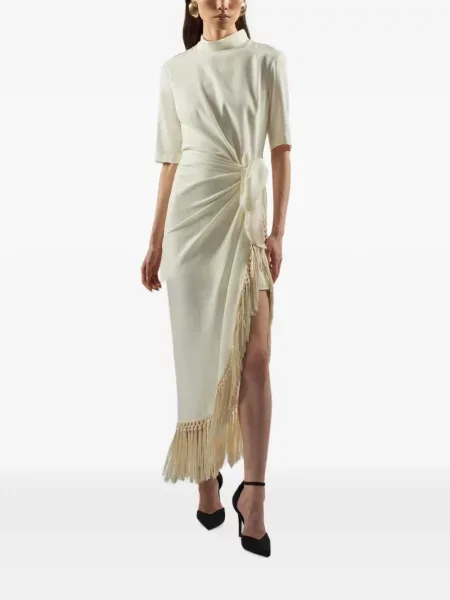 Rochie midi Taller Marmo cu franjuri