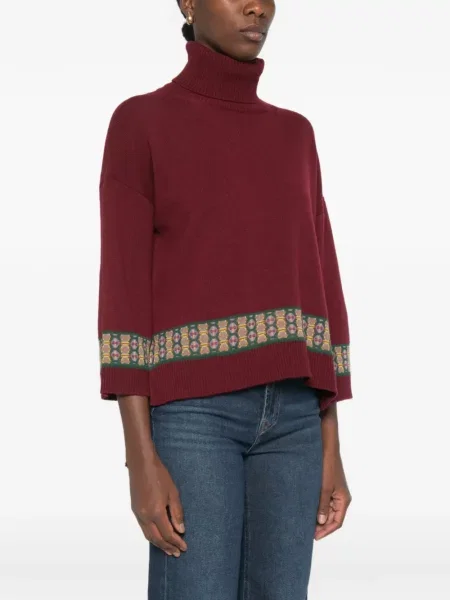 Pulover Etro cu imprimeu geometric roșu