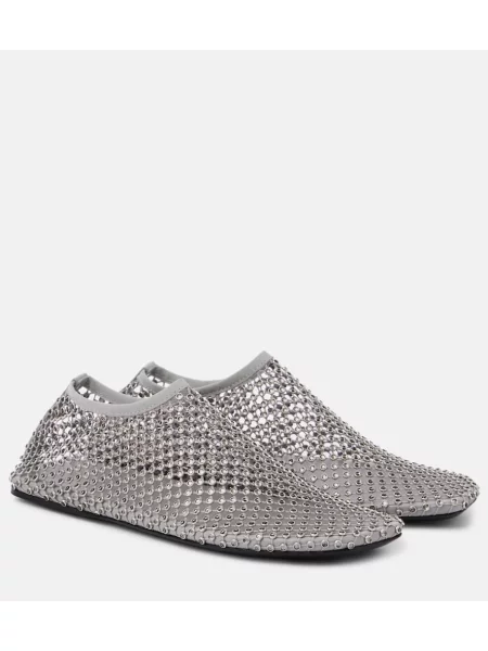 Slip on baleríny Christopher Esber stříbrné