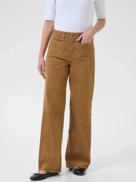 Kaffe Pantaloni Molly deschis maro