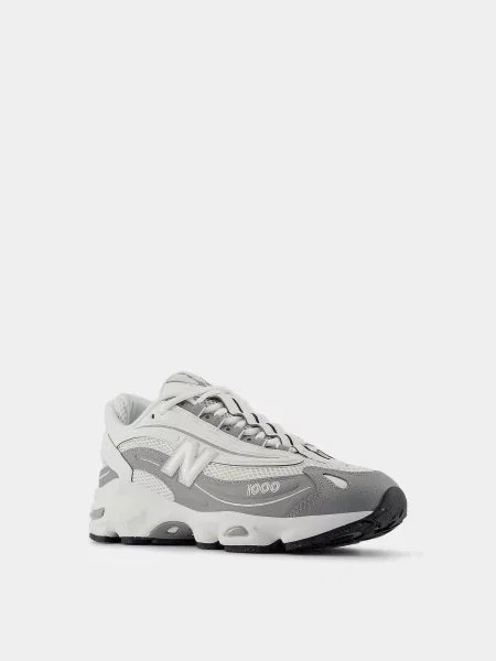 Кожаные повседневные кроссовки New Balance серые