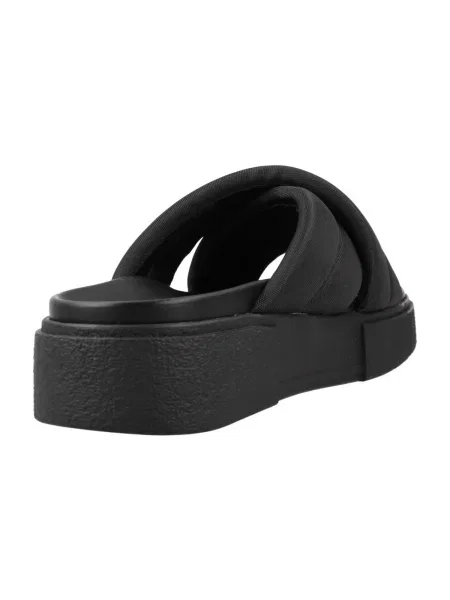 Pantofi Tommy Jeans FLATFORM SANDAL negru