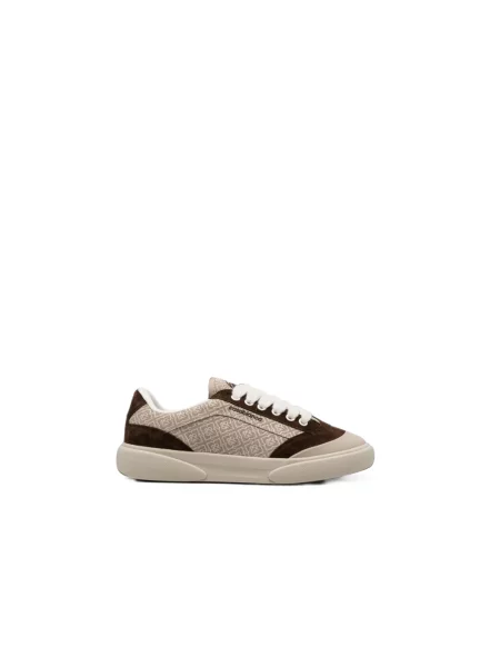 Sneakersy Casablanca skórzane brązowe