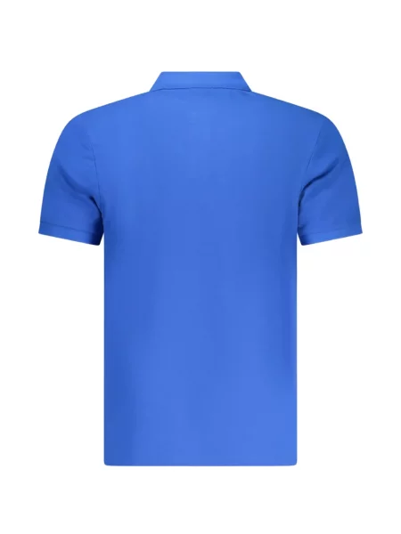 Tricou polo North Sails cu autograf albastru