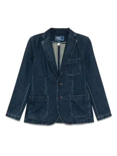 Șosete Polo Ralph Lauren din piele de căprioară lungi cu imagine albastru