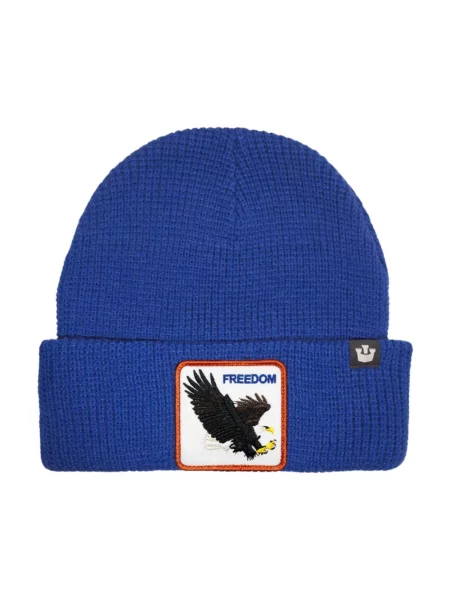 Lniana czapka Goorin Bros niebieska