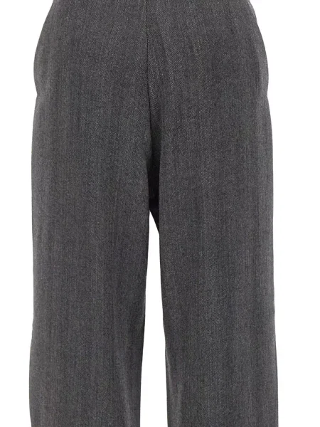 Pantaloni Coperni cu model herringbone gri