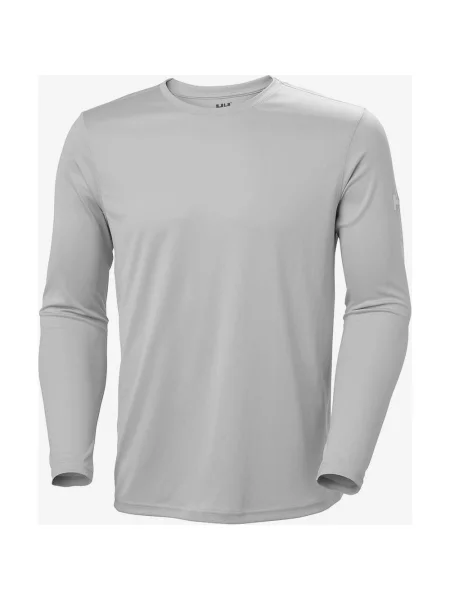 Koszulka Helly Hansen Tech Crew długi rękaw S szara