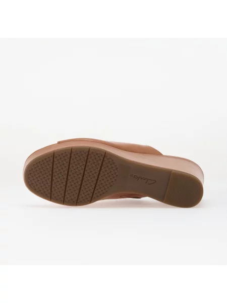 Sneakerși Clarks din piele maro