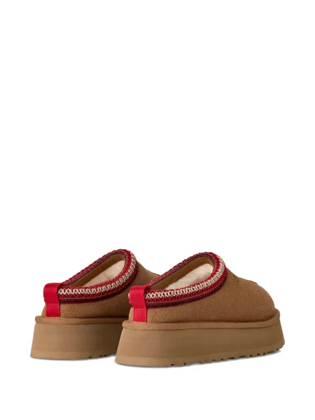 Pantofi loafer Ugg cu broderie cu platformă maro
