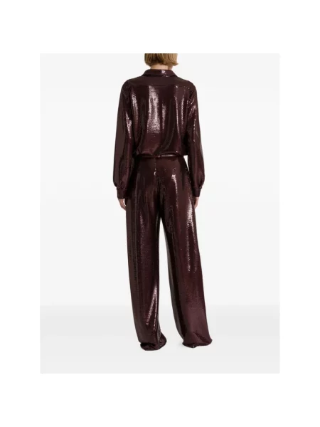 Koszula Alberta Ferretti casual brązowa